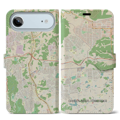 【学研奈良登美ヶ丘（奈良県）】地図柄iPhoneケース（手帳タイプ）