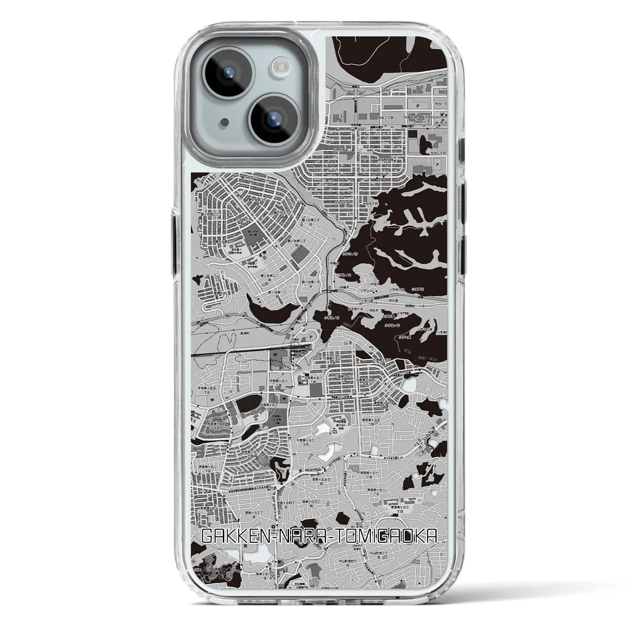 【学研奈良登美ヶ丘（奈良県）】地図柄iPhoneケース（MagSafeタイプ）