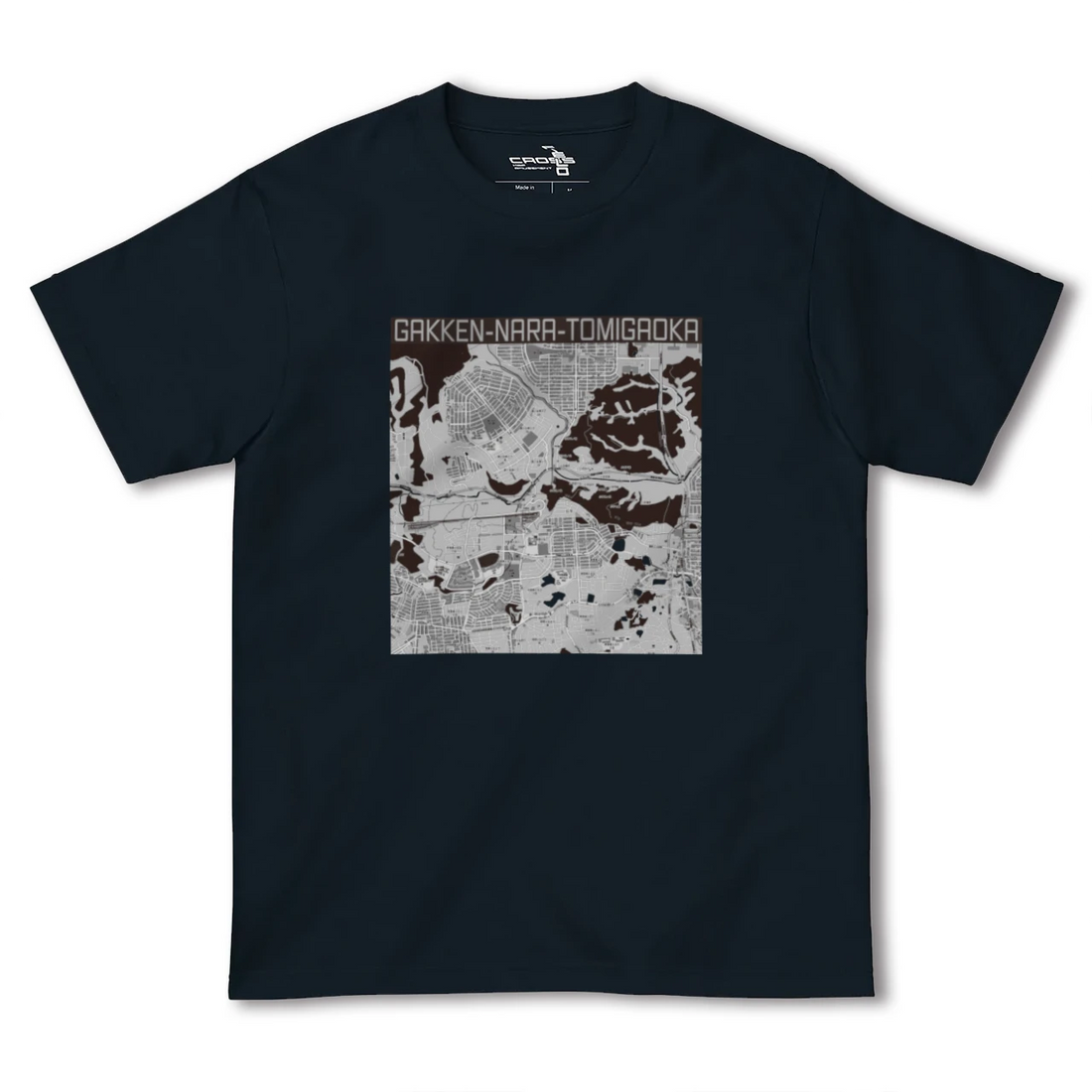 【学研奈良登美ヶ丘(奈良県)】地図柄ヘビーウェイトTシャツ