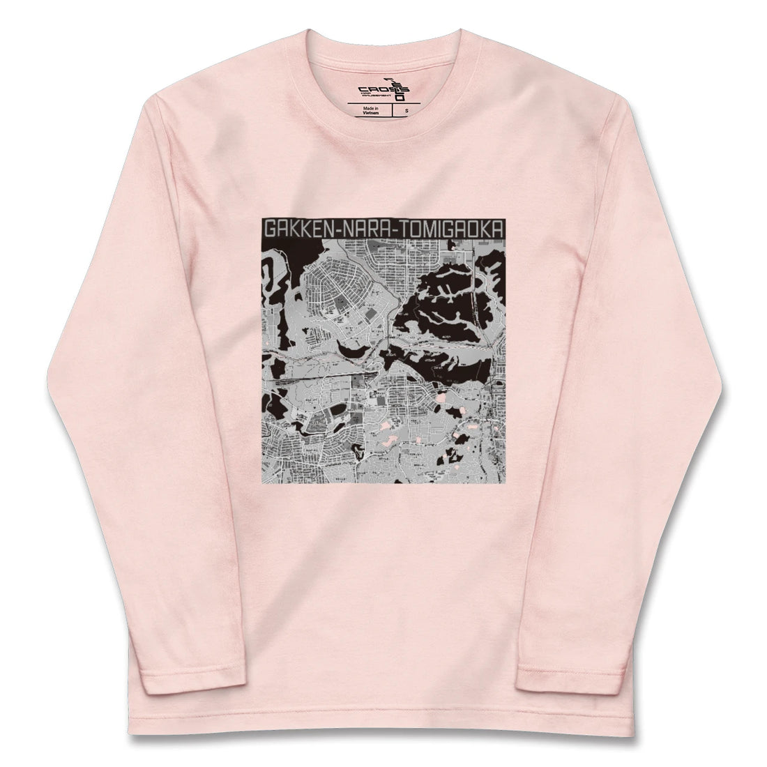 【学研奈良登美ヶ丘(奈良県)】地図柄ロングスリーブTシャツ
