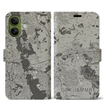 【学園前（奈良県）】地図柄iPhoneケース（手帳タイプ）