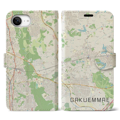 【学園前（奈良県）】地図柄iPhoneケース（手帳タイプ）