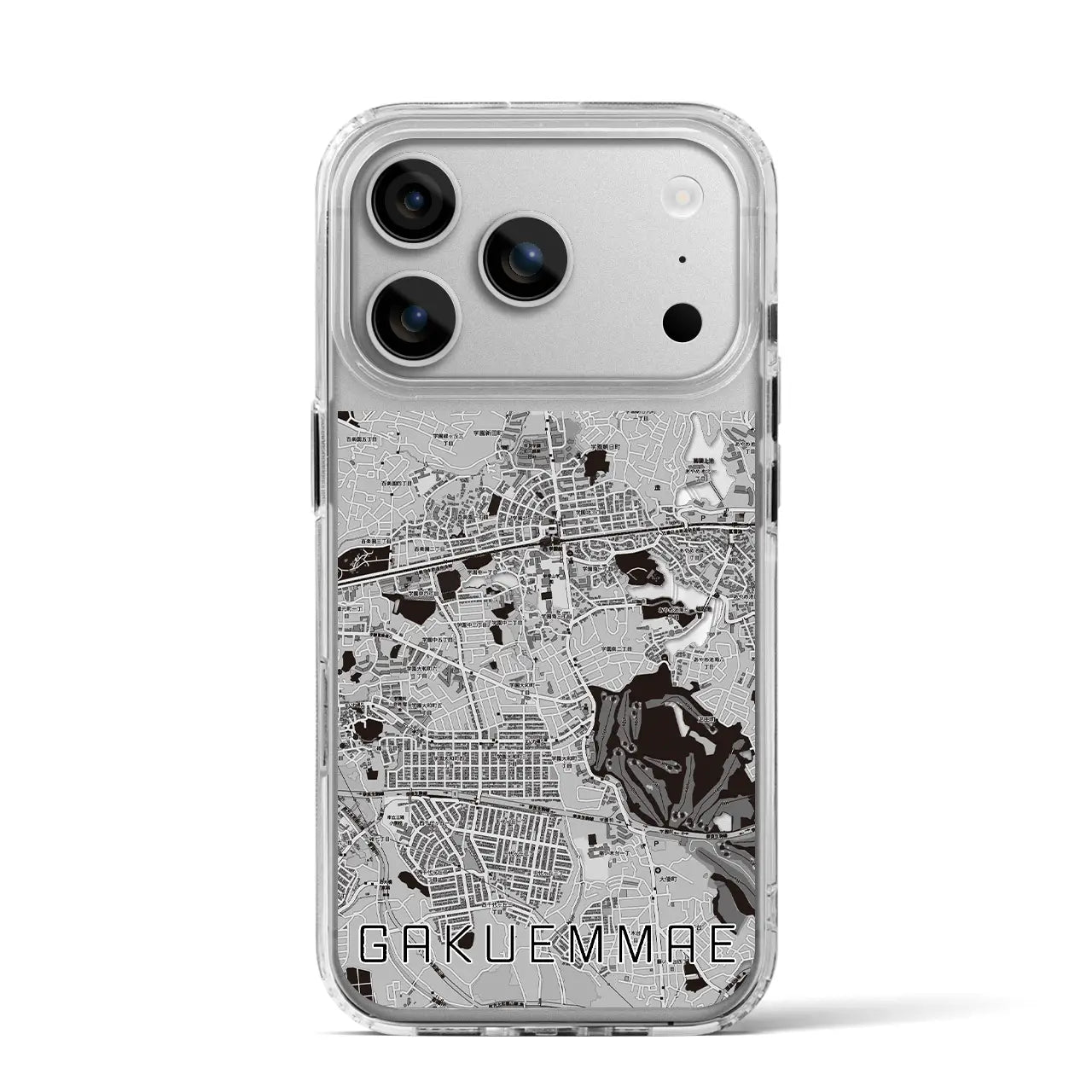 【学園前（奈良県）】地図柄iPhoneケース（MagSafeタイプ）