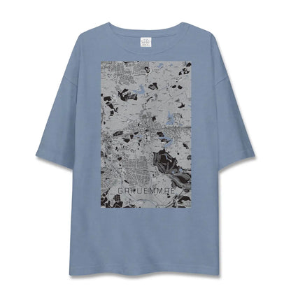 【学園前（奈良県）】地図柄ビッグシルエットTシャツ