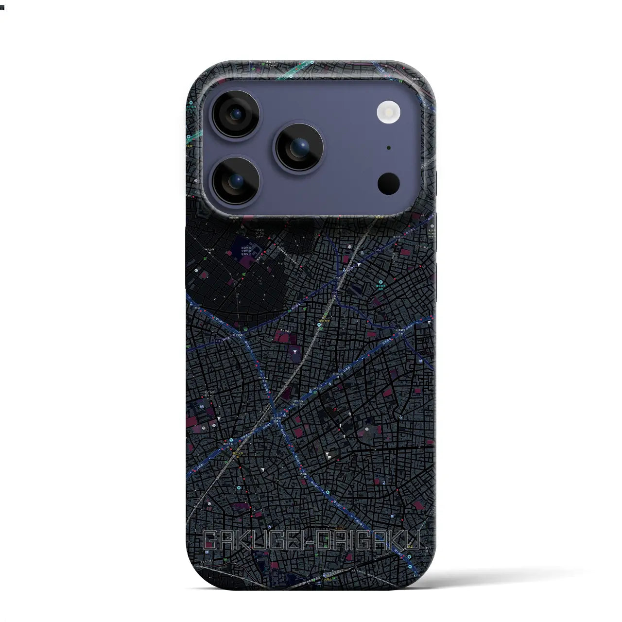 【学芸大学（東京都）】地図柄iPhoneケース（バックカバータイプ）