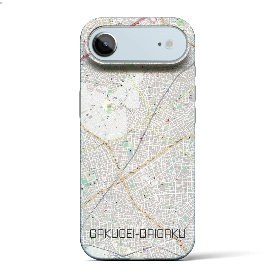 【学芸大学（東京都）】地図柄iPhoneケース（バックカバータイプ）ナチュラル・iPhone 17 Pro Max 用