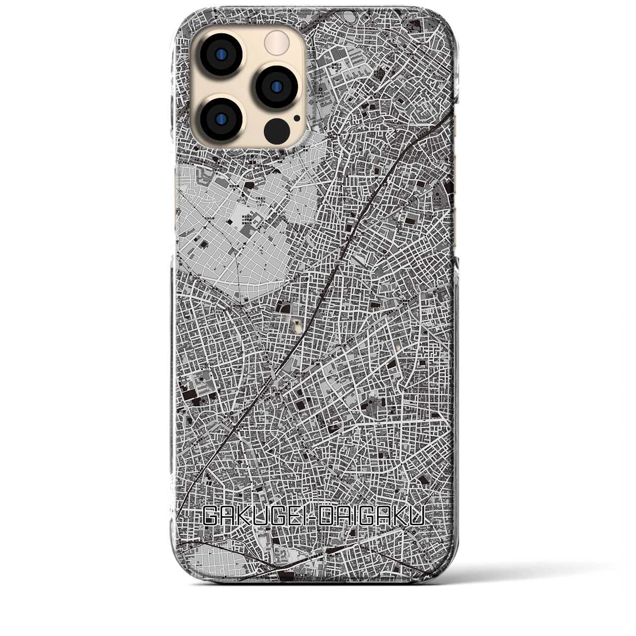 【学芸大学（東京都）】地図柄iPhoneケース（クリアタイプ）