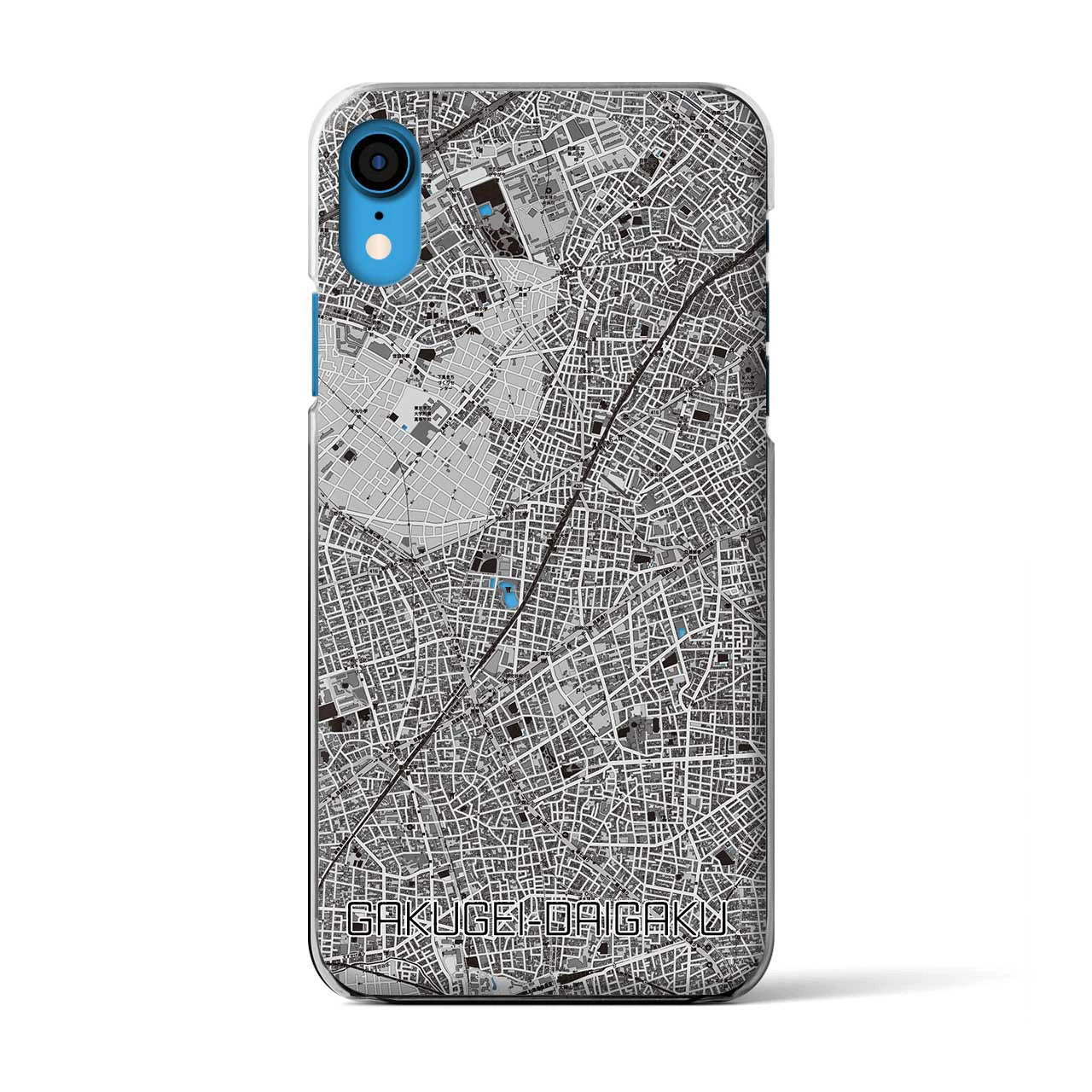 【学芸大学（東京都）】地図柄iPhoneケース（クリアタイプ）