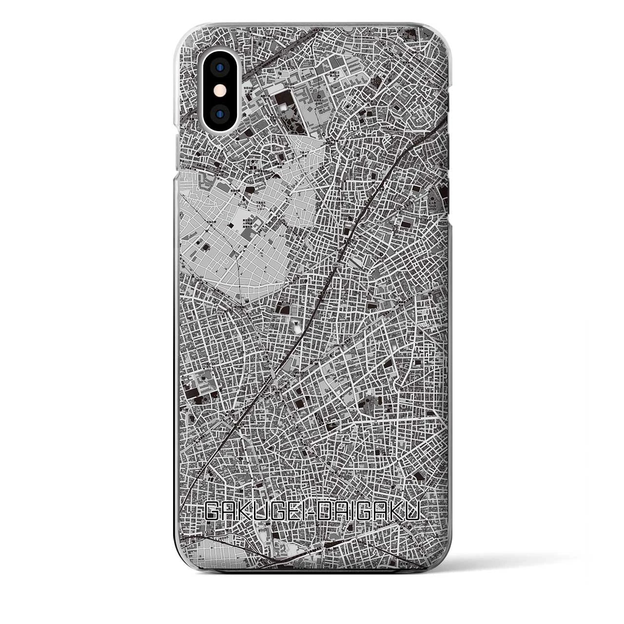 【学芸大学（東京都）】地図柄iPhoneケース（クリアタイプ）
