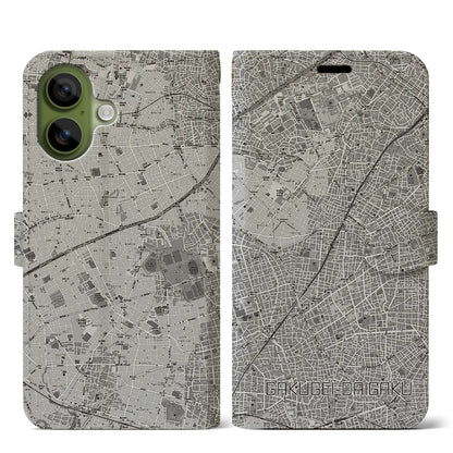 【学芸大学（東京都）】地図柄iPhoneケース（手帳タイプ）