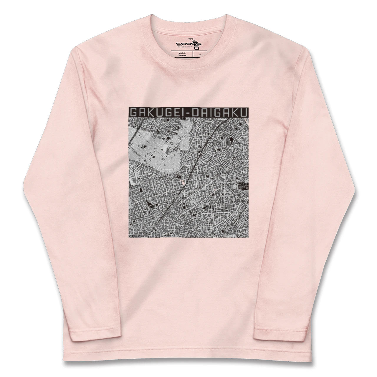 【学芸大学（東京都）】地図柄ロングスリーブTシャツ