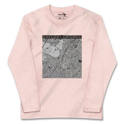 【学芸大学（東京都）】地図柄ロングスリーブTシャツ