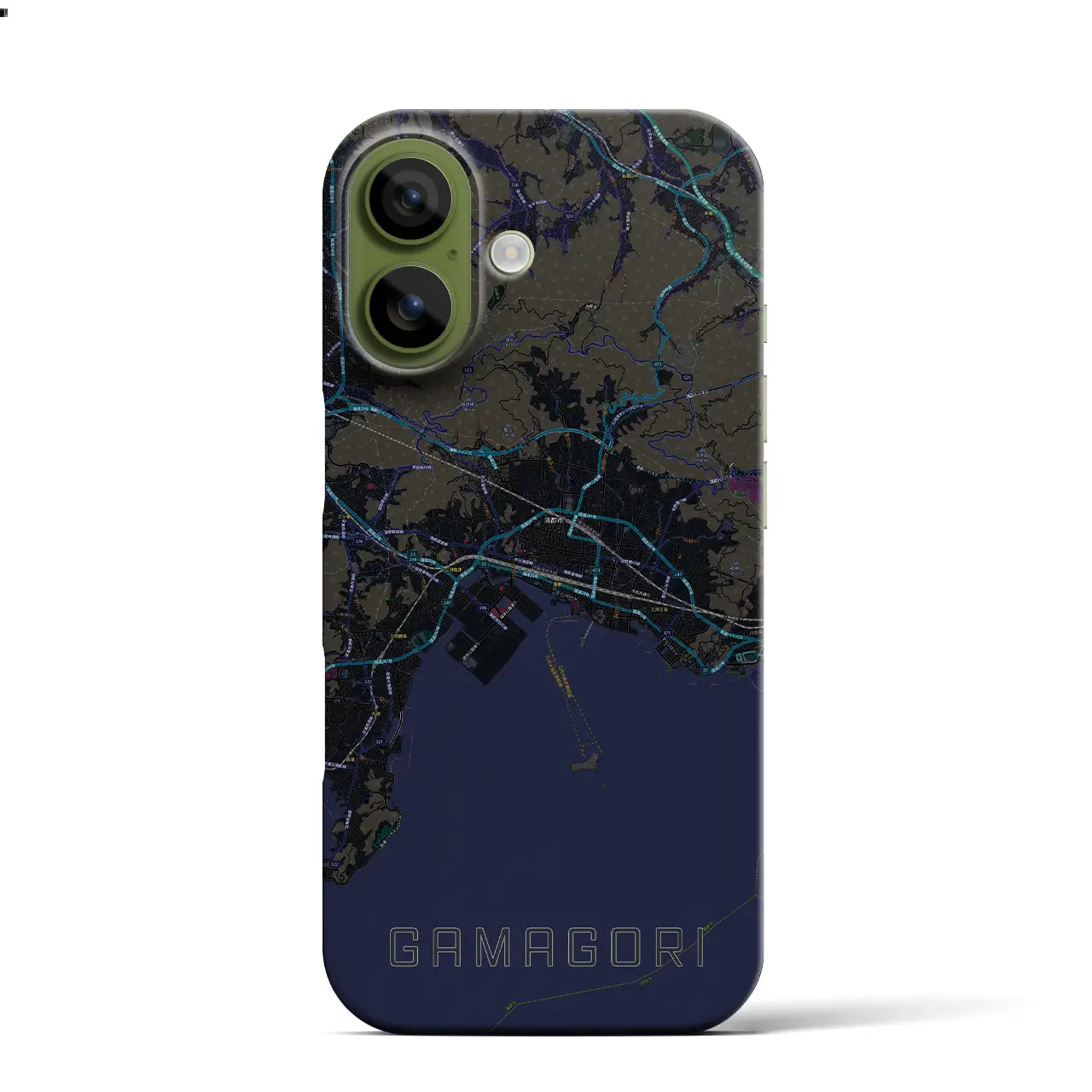 【蒲郡（愛知県）】地図柄iPhoneケース（バックカバータイプ）