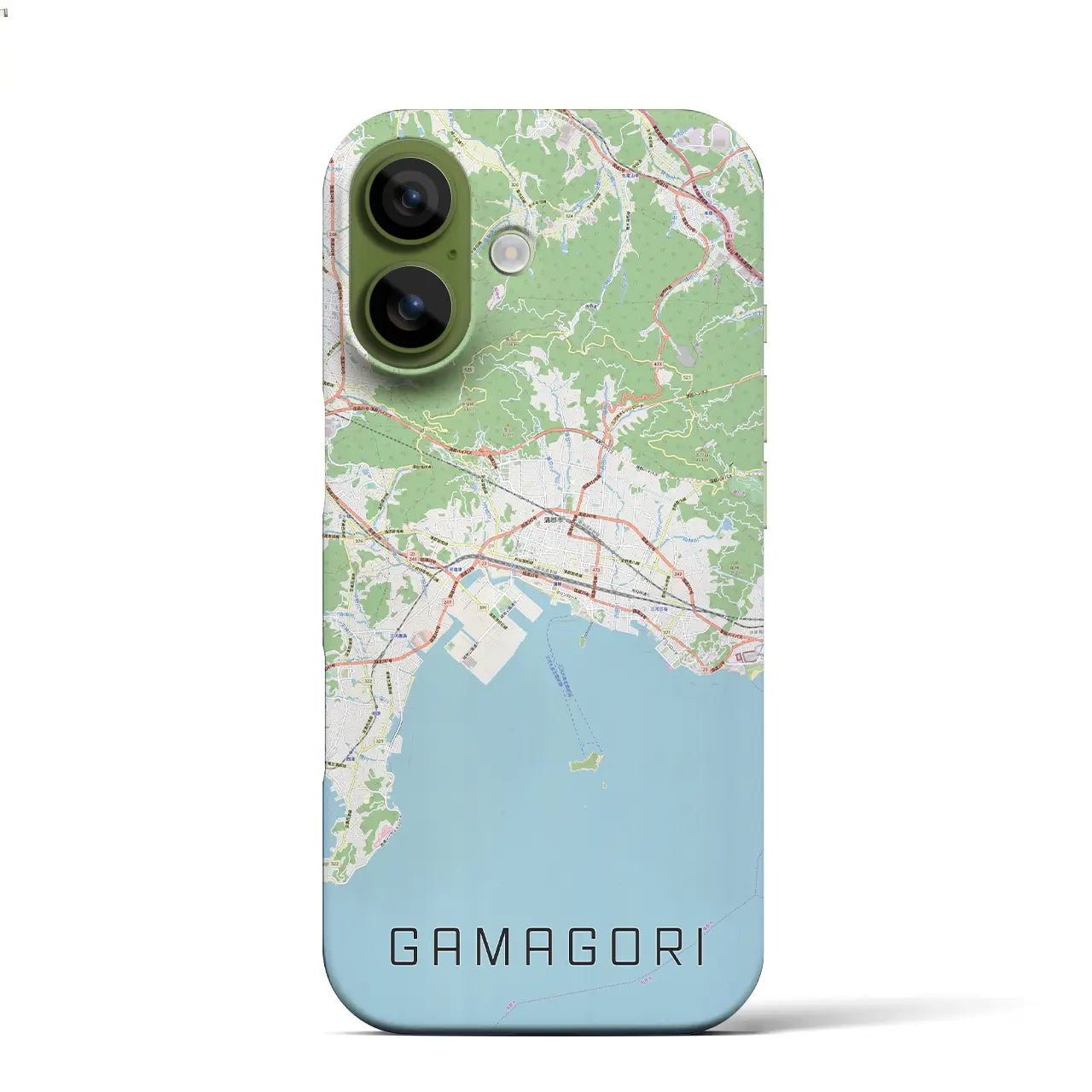 【蒲郡（愛知県）】地図柄iPhoneケース（バックカバータイプ）