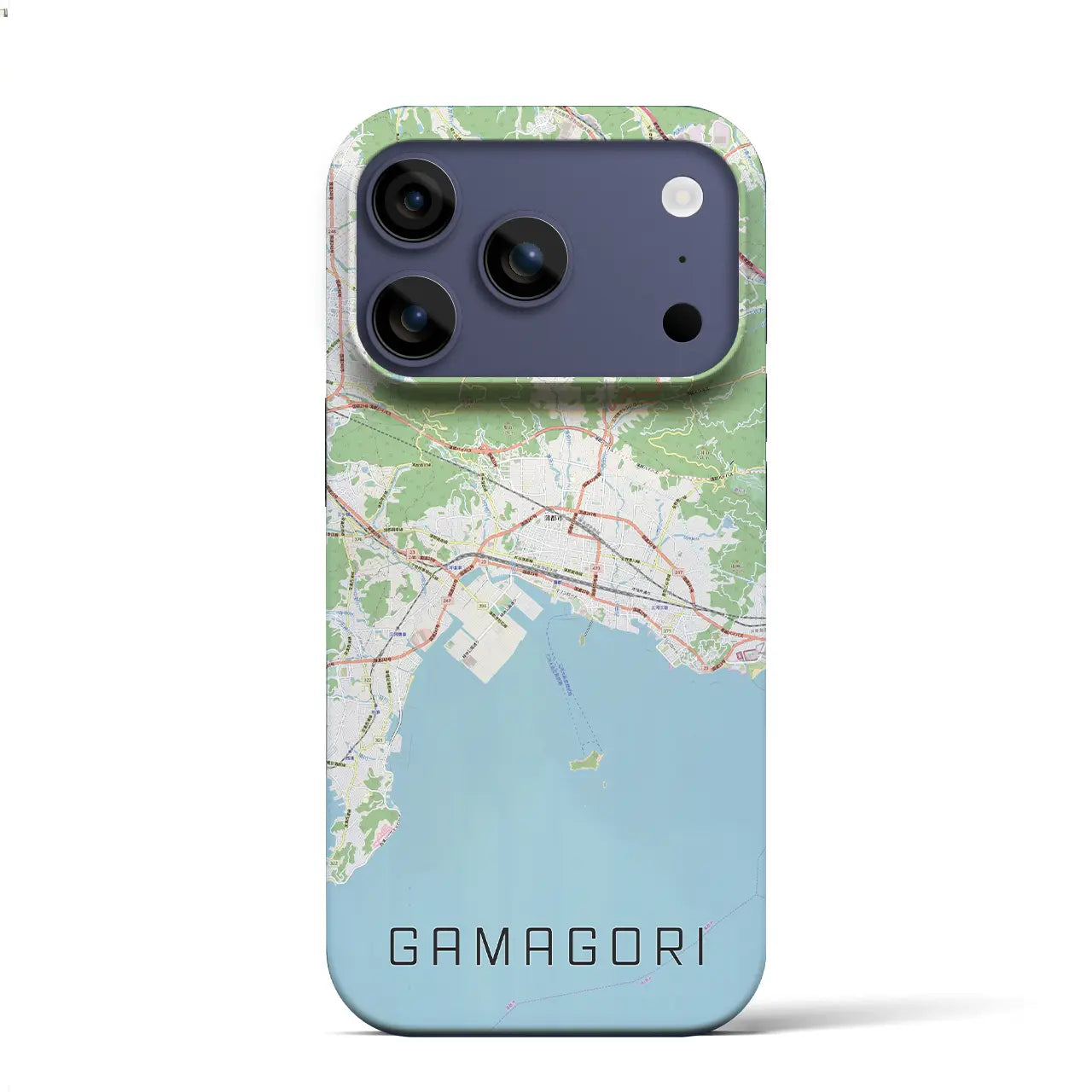 【蒲郡（愛知県）】地図柄iPhoneケース（バックカバータイプ）