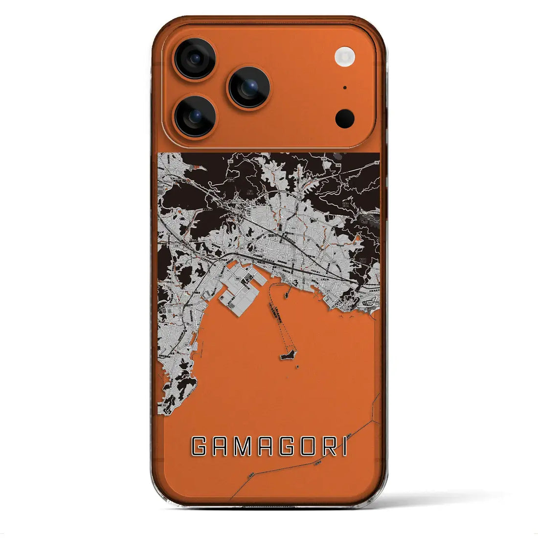 【蒲郡(愛知県)】地図柄iPhoneケース(クリアタイプ)