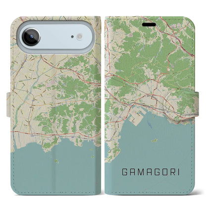 【蒲郡（愛知県）】地図柄iPhoneケース（手帳タイプ）