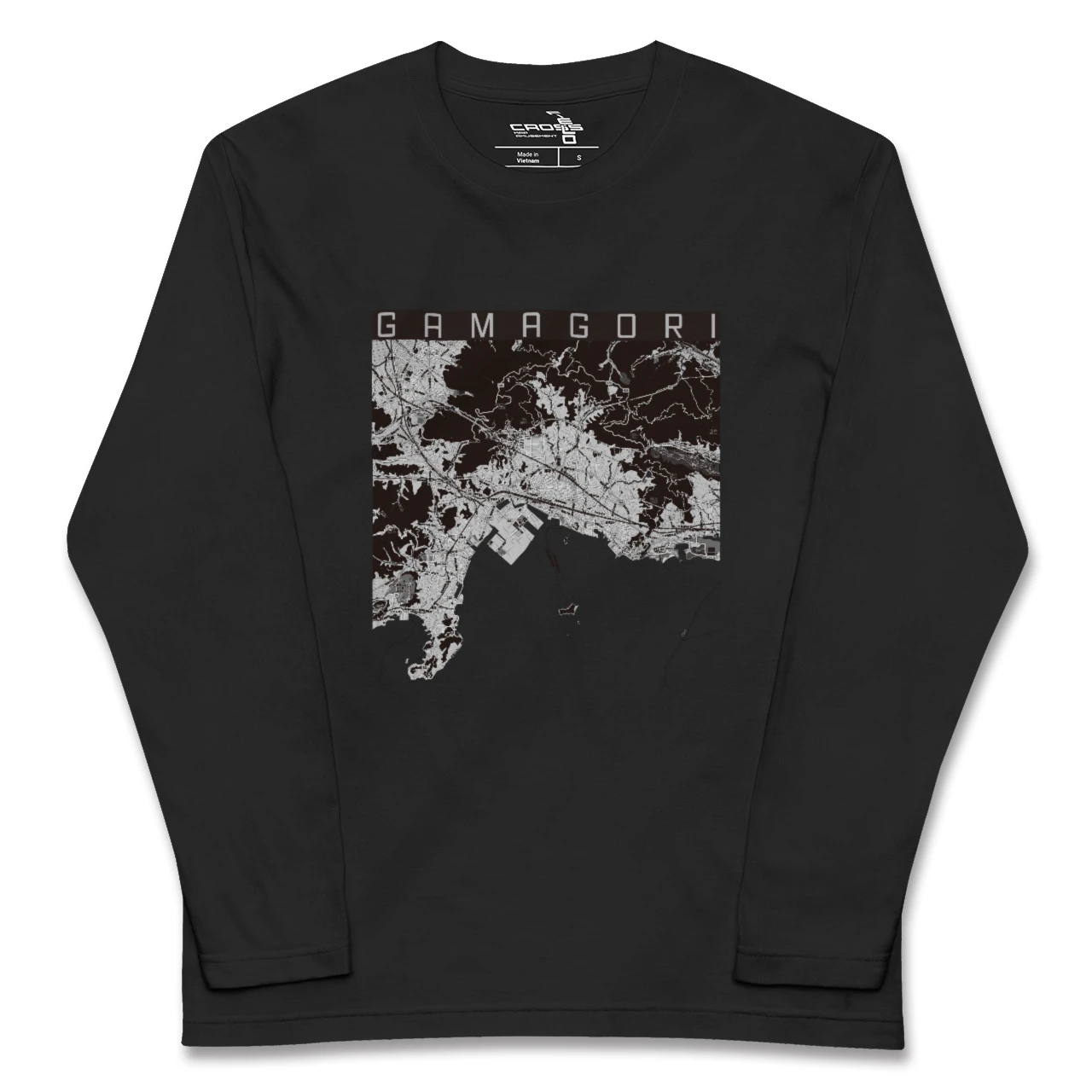 【蒲郡（愛知県）】地図柄ロングスリーブTシャツ
