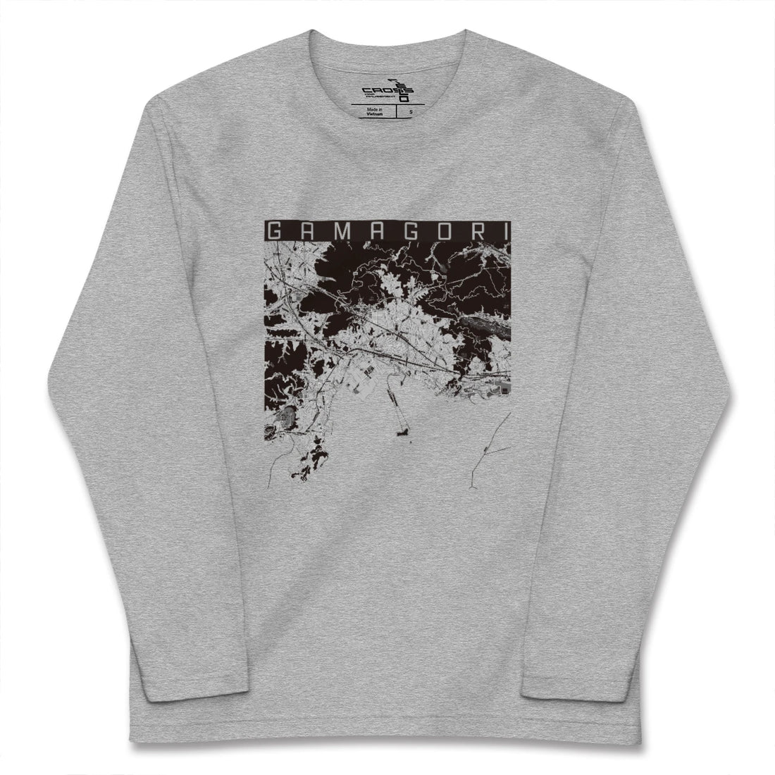 【蒲郡（愛知県）】地図柄ロングスリーブTシャツ