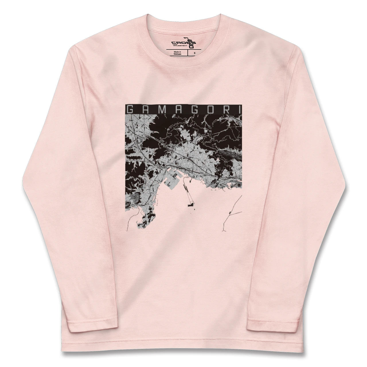 【蒲郡（愛知県）】地図柄ロングスリーブTシャツ