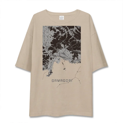 【蒲郡（愛知県）】地図柄ビッグシルエットTシャツ