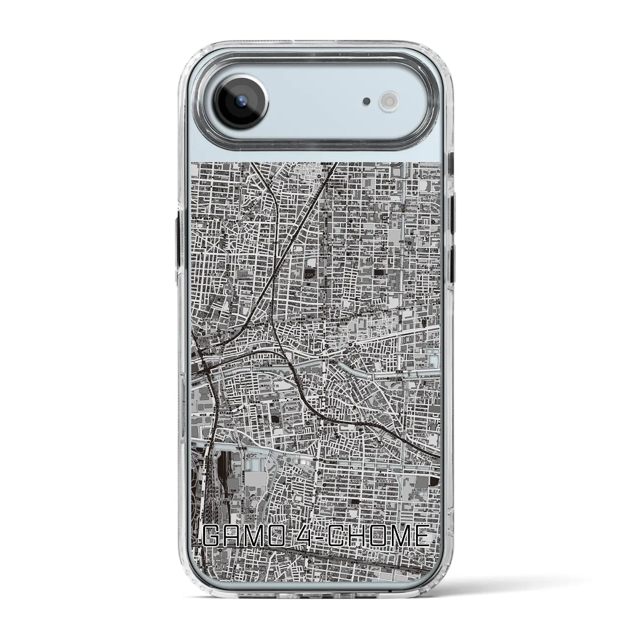 【蒲生四丁目（大阪府）】地図柄iPhoneケース（MagSafeタイプ）