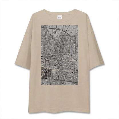 【蒲生四丁目（大阪府）】地図柄ビッグシルエットTシャツ