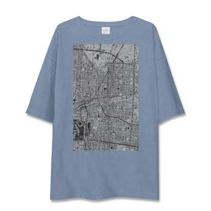 【蒲生四丁目（大阪府）】地図柄ビッグシルエットTシャツ