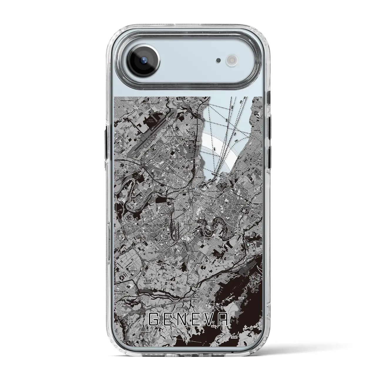 【ジュネーヴ（スイス）】地図柄iPhoneケース（MagSafeタイプ）