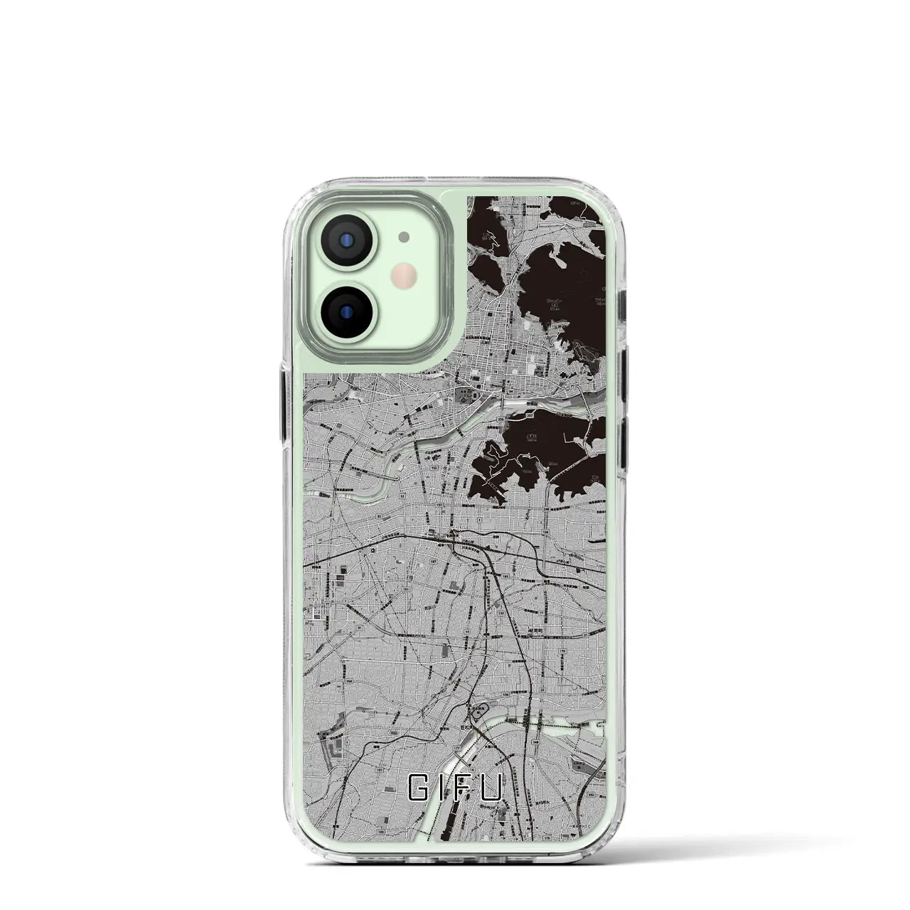 【岐阜（岐阜県）】地図柄iPhoneケース（MagSafeタイプ）
