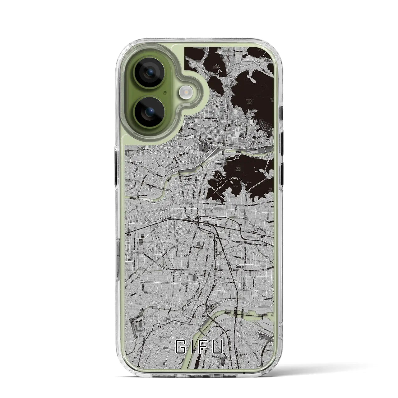 【岐阜（岐阜県）】地図柄iPhoneケース（MagSafeタイプ）