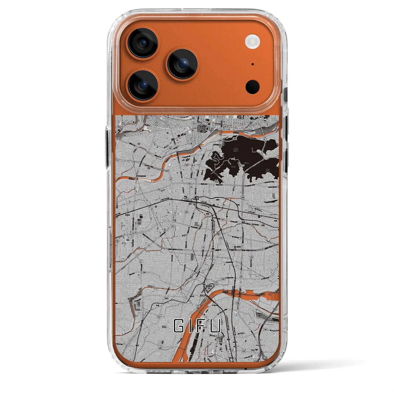 【岐阜（岐阜県）】地図柄iPhoneケース（MagSafeタイプ）