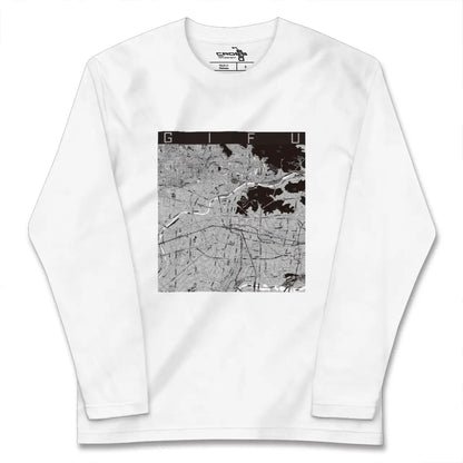 【岐阜（岐阜県）】地図柄ロングスリーブTシャツ