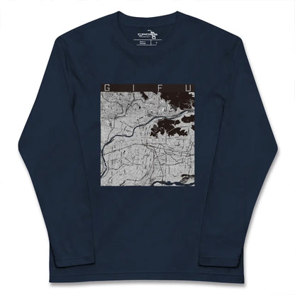【岐阜（岐阜県）】地図柄ロングスリーブTシャツ