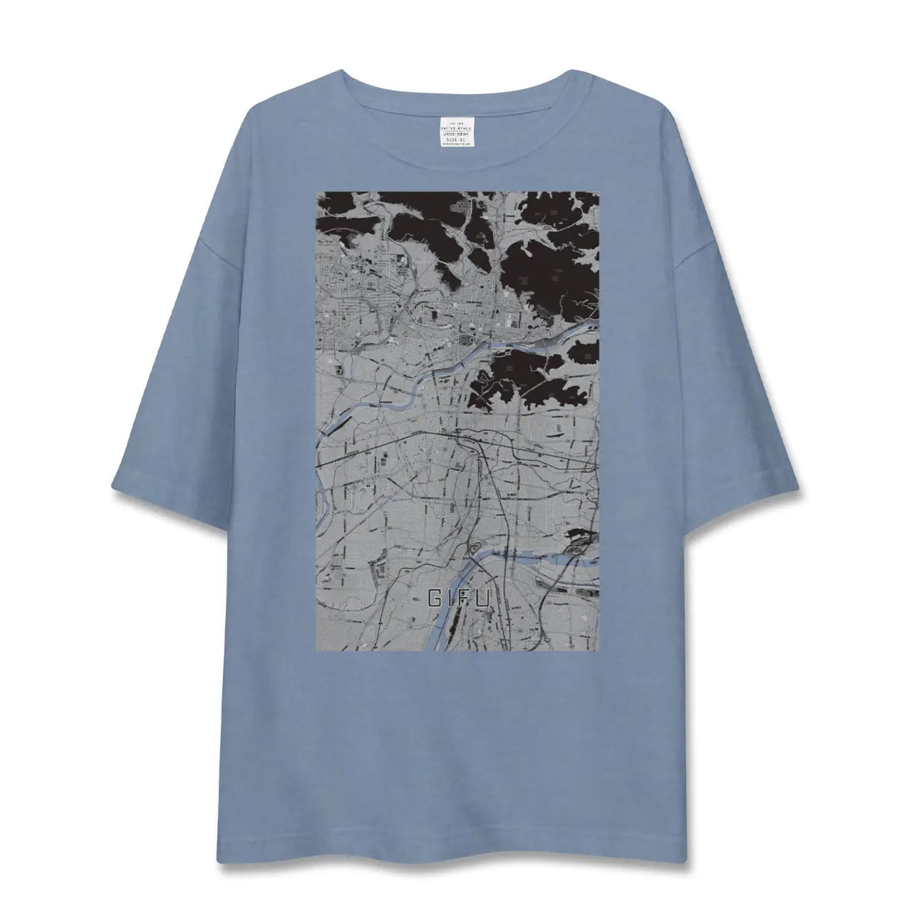 【岐阜（岐阜県）】地図柄ビッグシルエットTシャツ