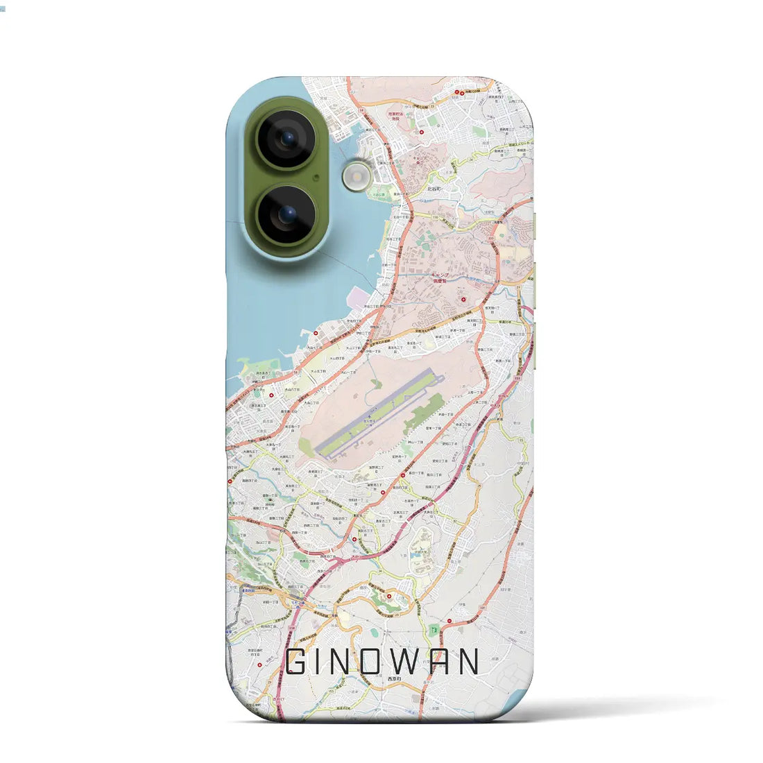 【宜野湾（沖縄県）】地図柄iPhoneケース（バックカバータイプ）ナチュラル・iPhone 17 Pro Max 用