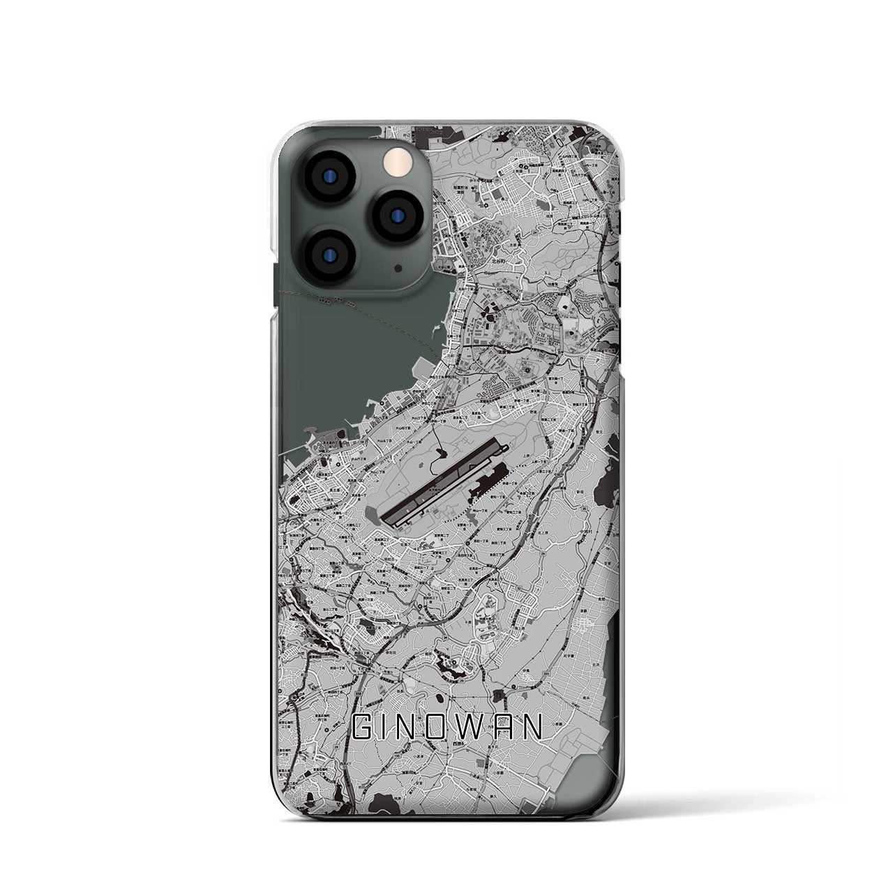 【宜野湾（沖縄県）】地図柄iPhoneケース（クリアタイプ）