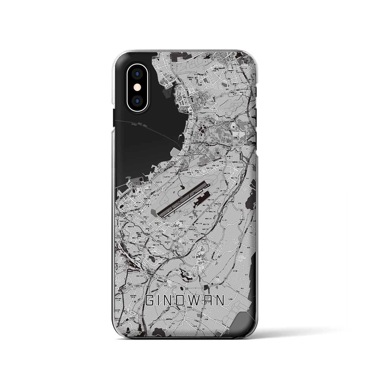 【宜野湾（沖縄県）】地図柄iPhoneケース（クリアタイプ）