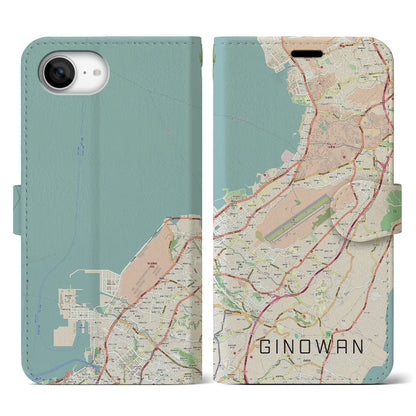 【宜野湾（沖縄県）】地図柄iPhoneケース（手帳タイプ）