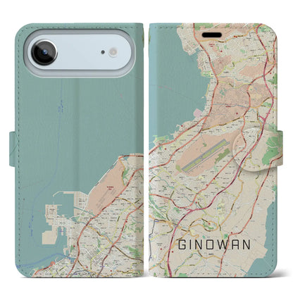 【宜野湾（沖縄県）】地図柄iPhoneケース（手帳タイプ）