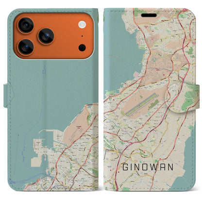 【宜野湾（沖縄県）】地図柄iPhoneケース（手帳タイプ）