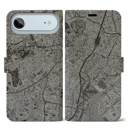 【銀座（東京都）】地図柄iPhoneケース（手帳タイプ）