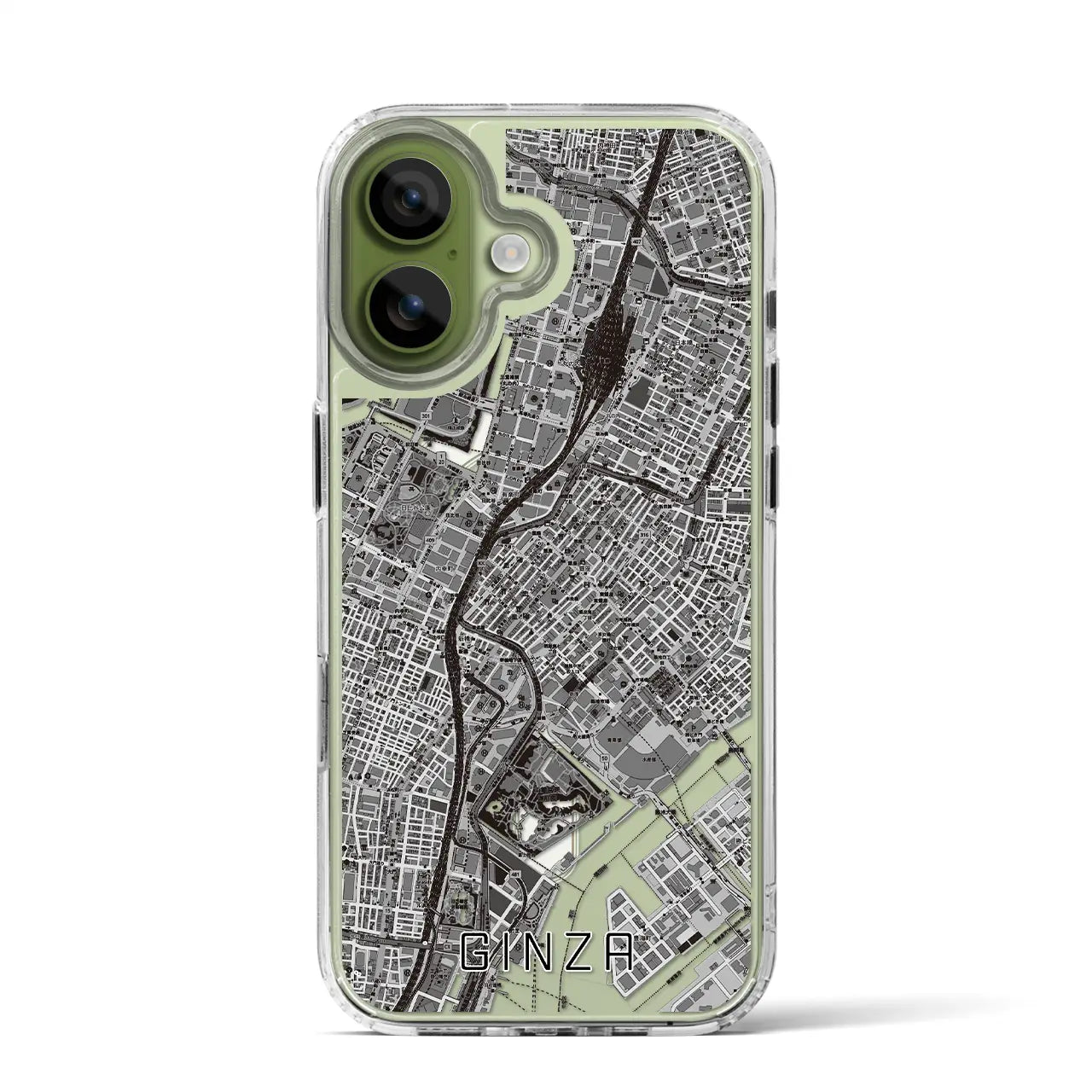 【銀座（東京都）】地図柄iPhoneケース（MagSafeタイプ）