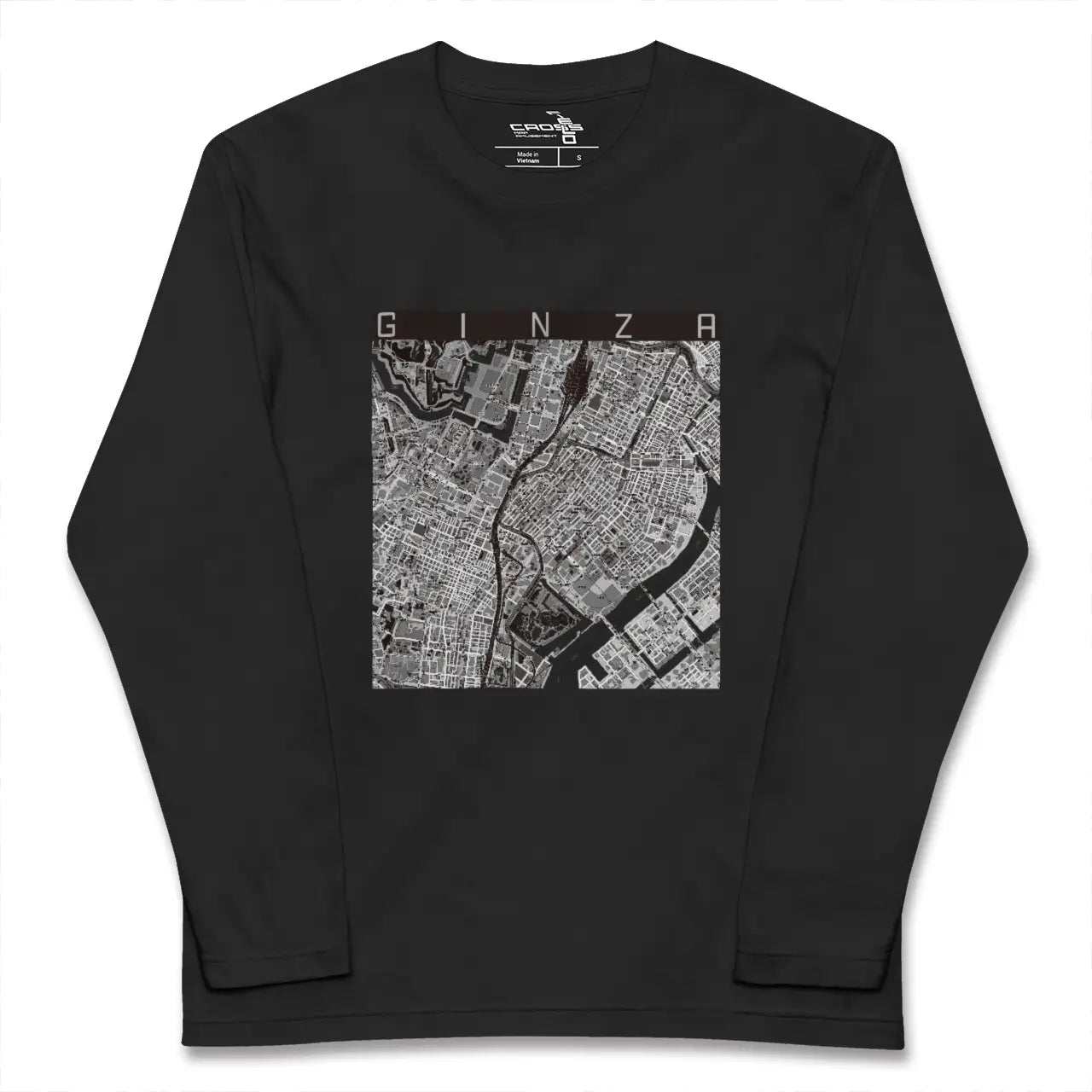 【銀座（東京都）】地図柄ロングスリーブTシャツ