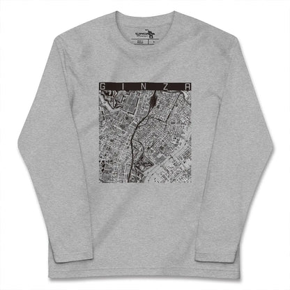 【銀座（東京都）】地図柄ロングスリーブTシャツ