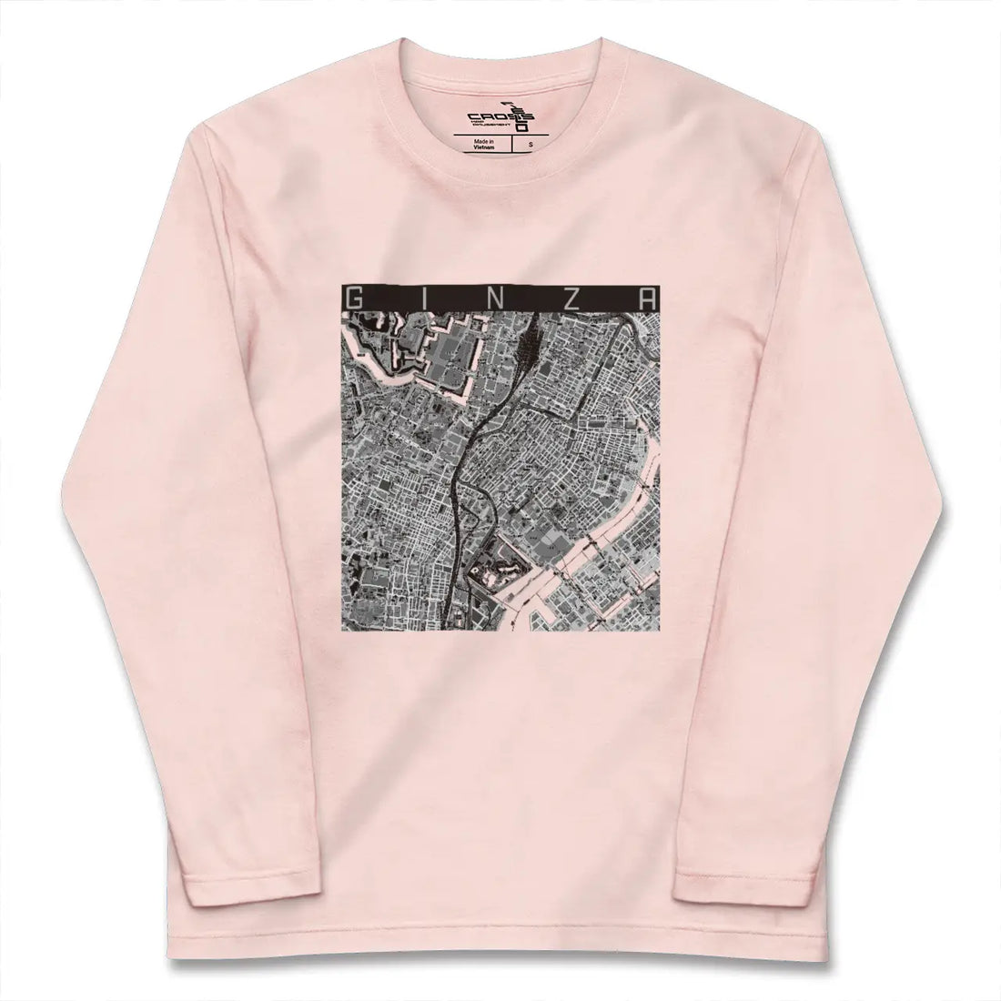 【銀座（東京都）】地図柄ロングスリーブTシャツ