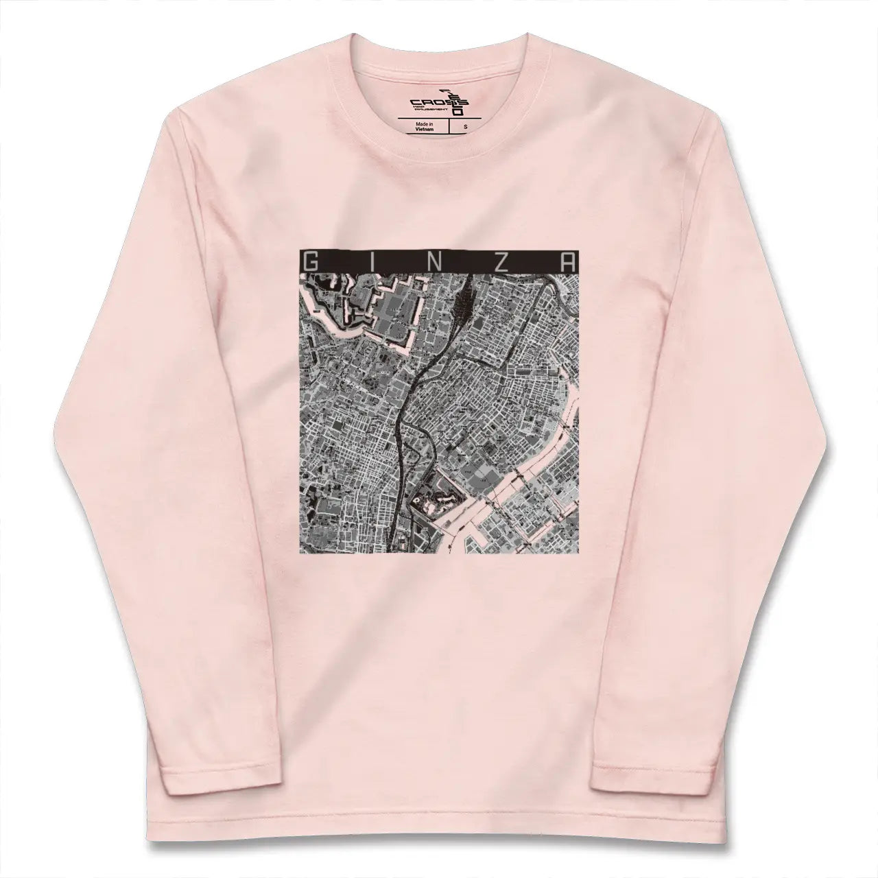 【銀座（東京都）】地図柄ロングスリーブTシャツ