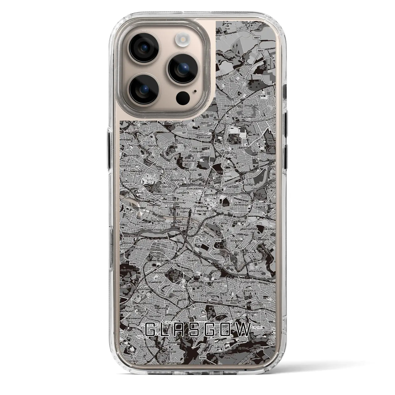 【グラスゴー（イギリス）】地図柄iPhoneケース（MagSafeタイプ）