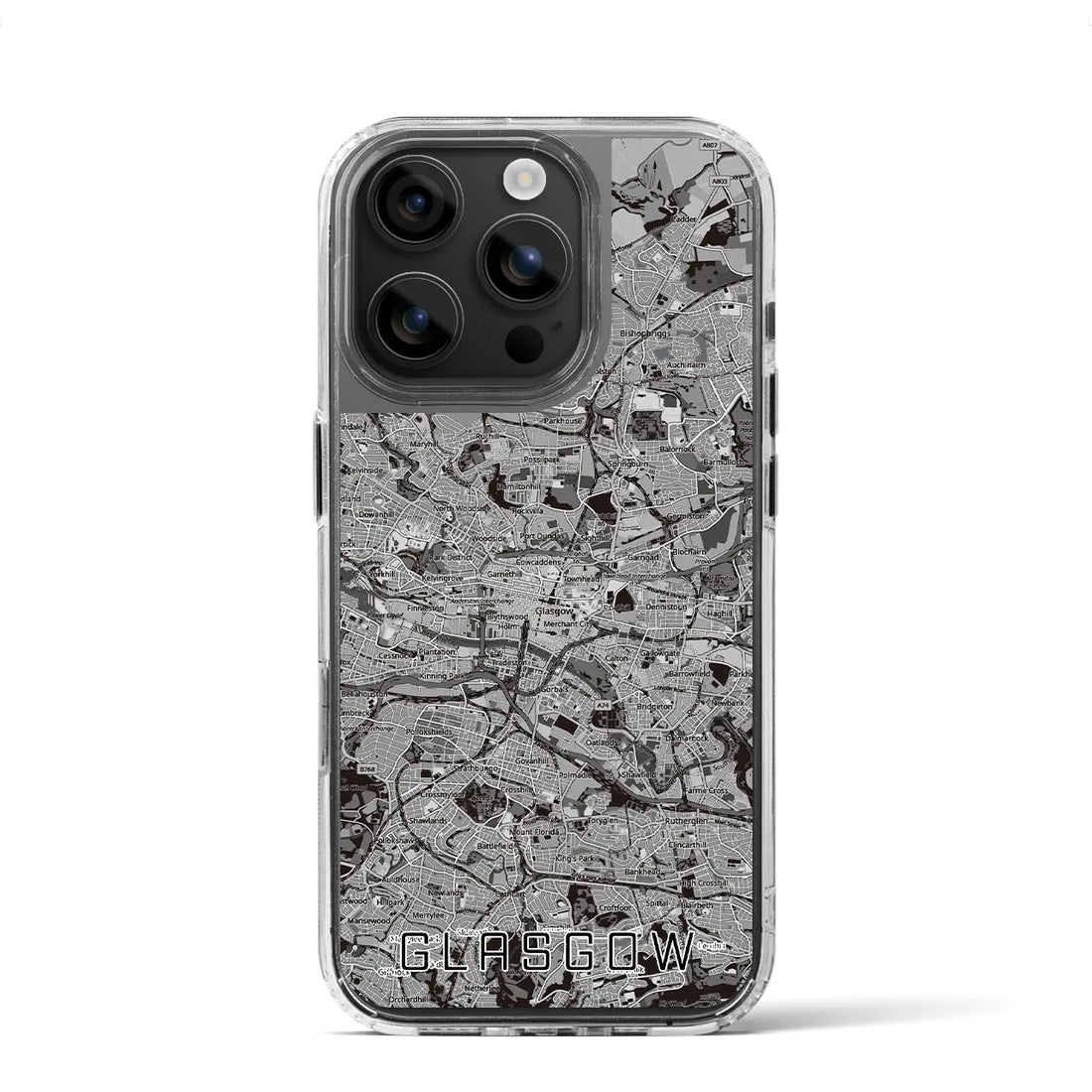 【グラスゴー（イギリス）】地図柄iPhoneケース（MagSafeタイプ）