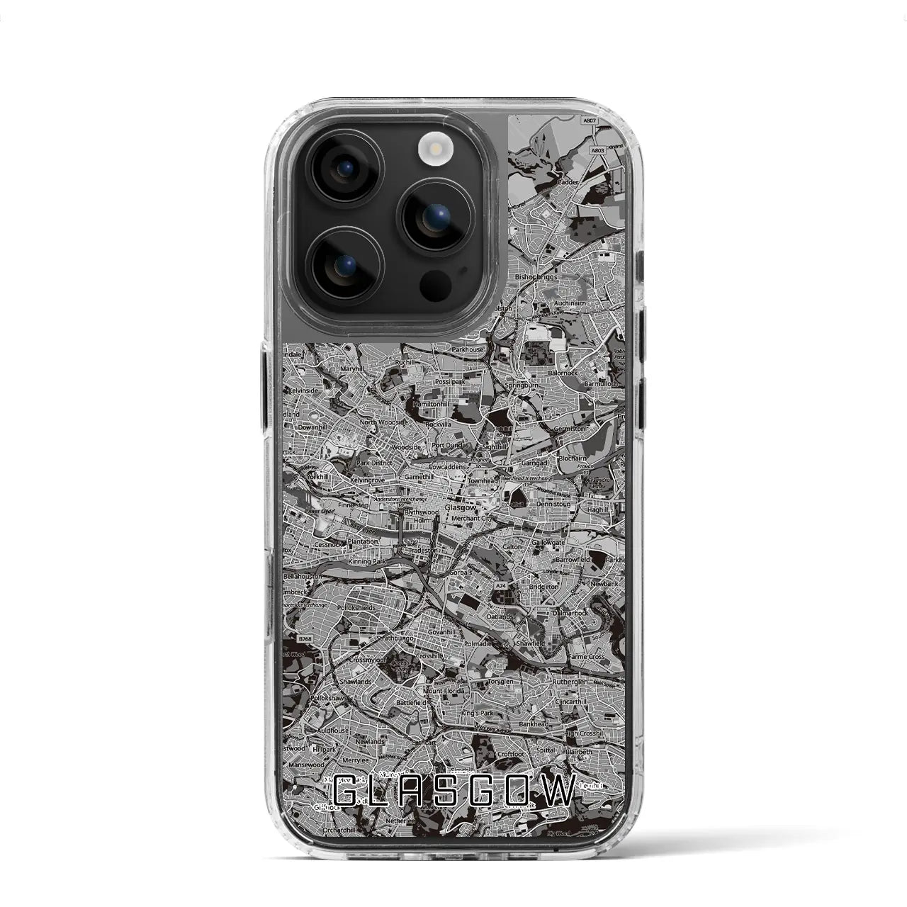 【グラスゴー（イギリス）】地図柄iPhoneケース（MagSafeタイプ）